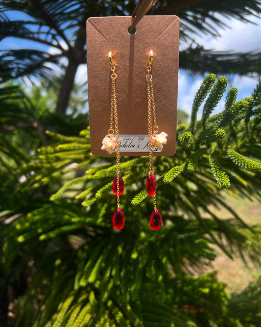 Ophelia’s Kiss Snake Vertebrae Dangles 18k gold VEE Ethereal earrings