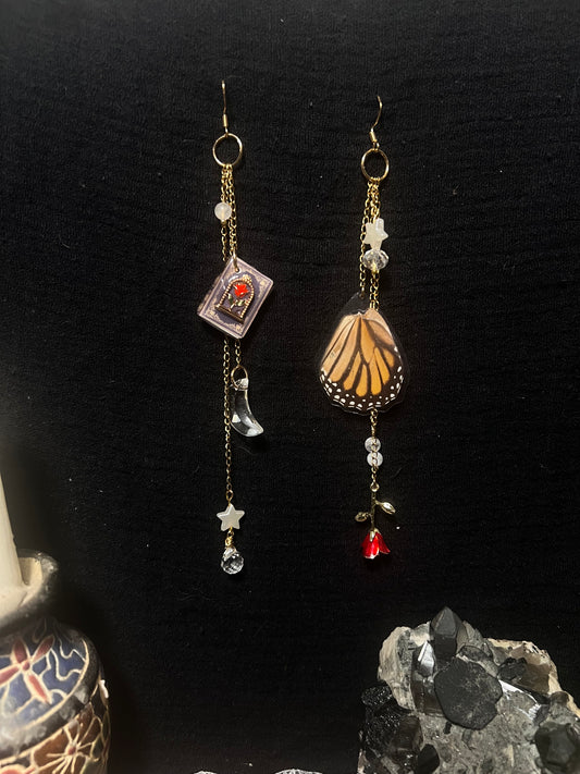 Bewitched Rose Earrings earrings ethereal dangles BWE FHC