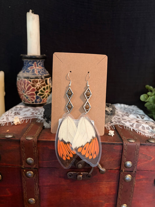 Butterfly Wing earrings ethereal dangles BWE FHC