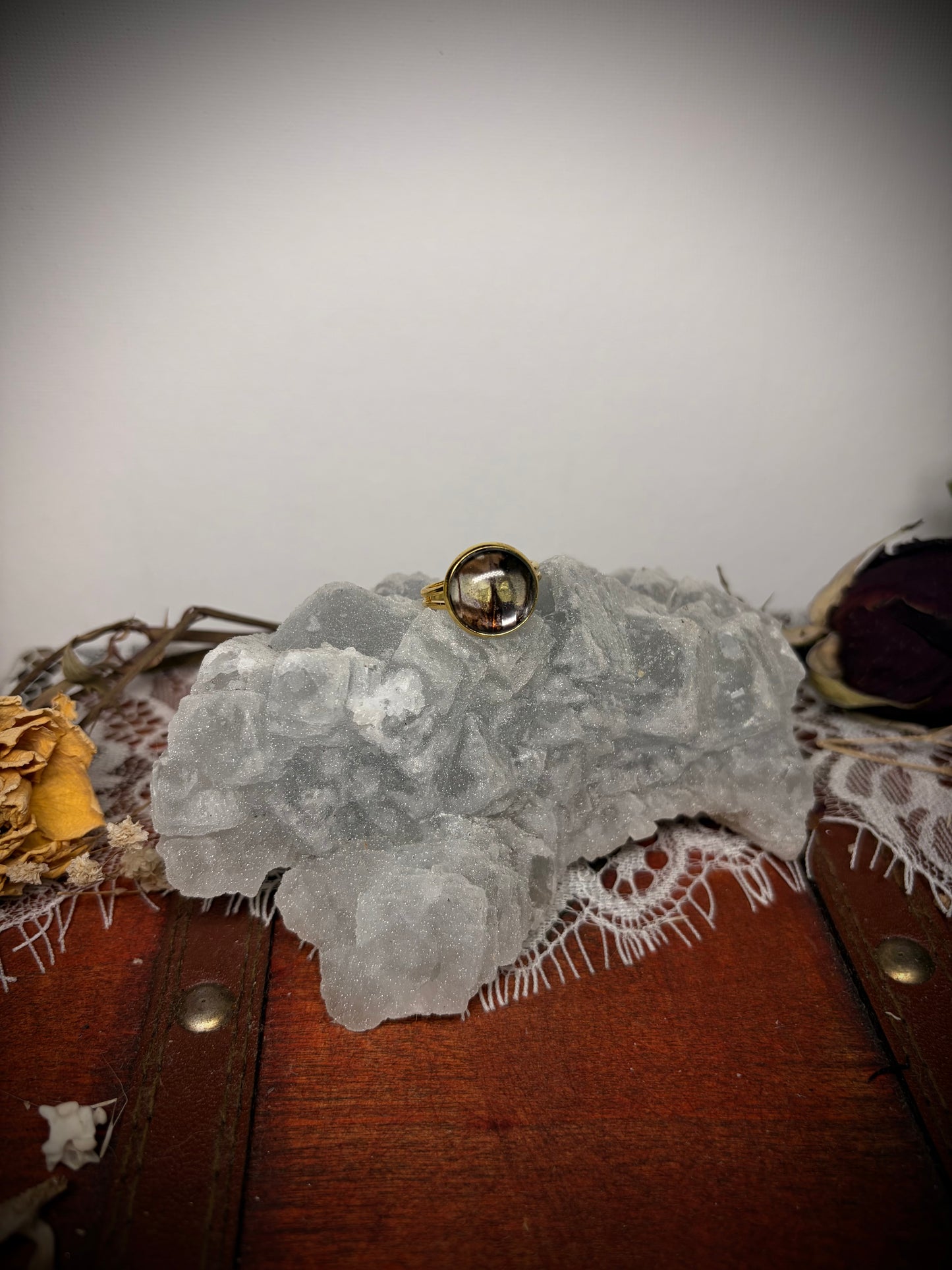 Real Butterfly Wing ring ethereal EMR