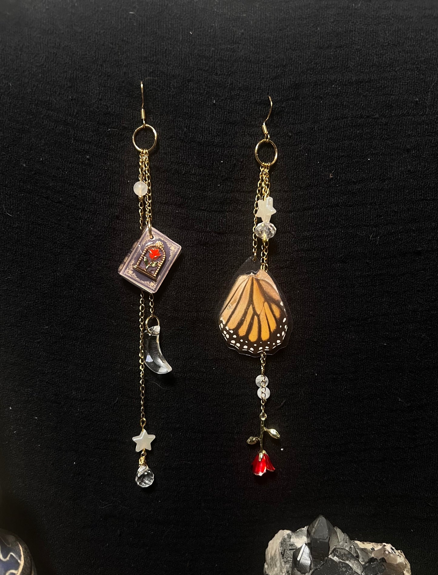 Bewitched Rose Earrings earrings ethereal dangles BWE FHC