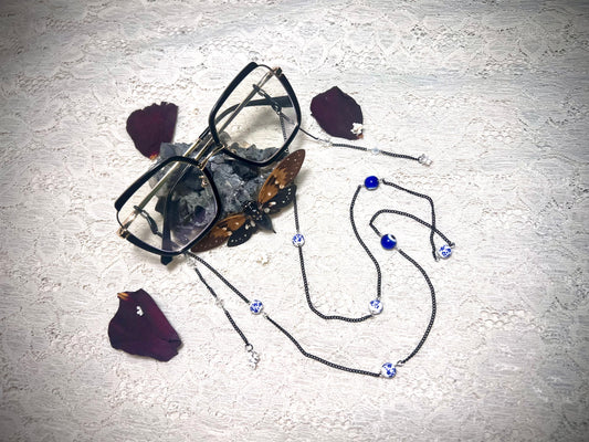 Ossian’s Gaze Glass or Faux Beads glasses chains SGH