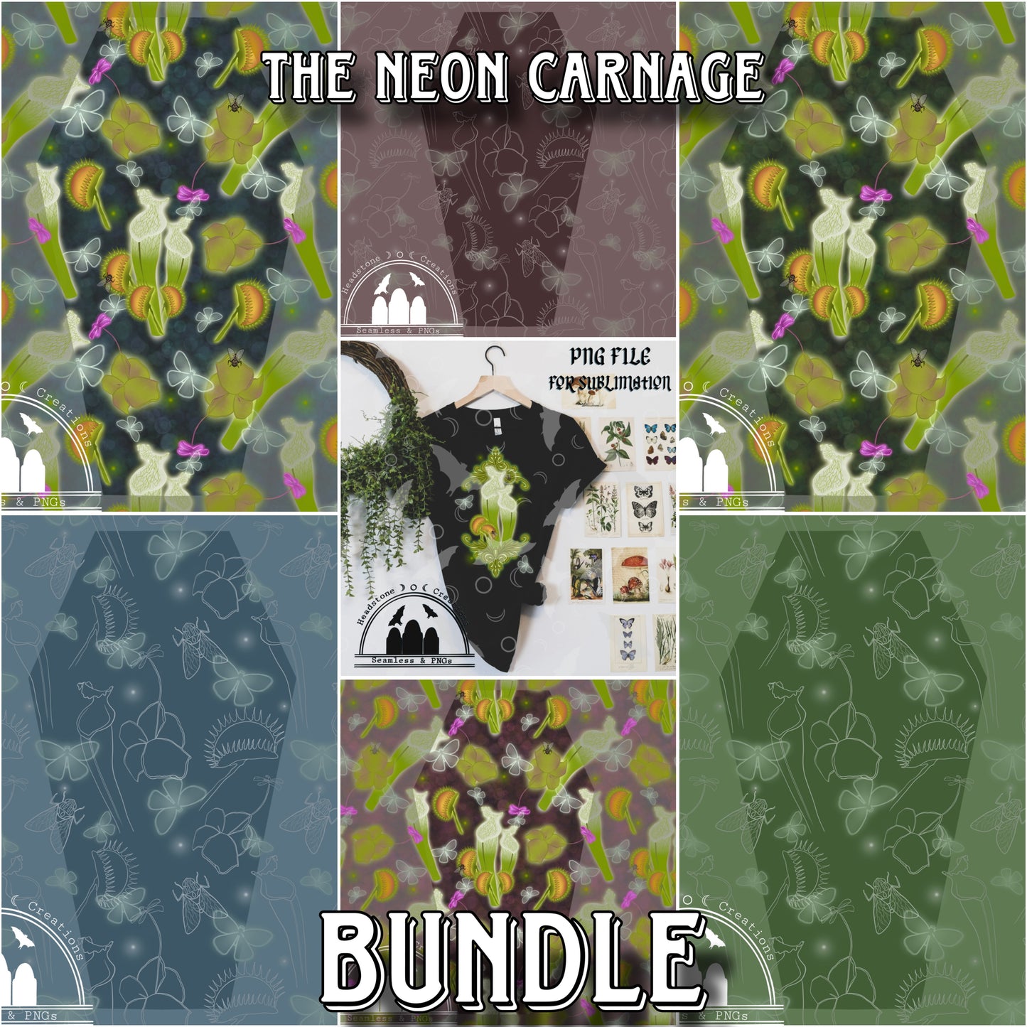 The Neon Carnage Bundle Seamless curiosities collab