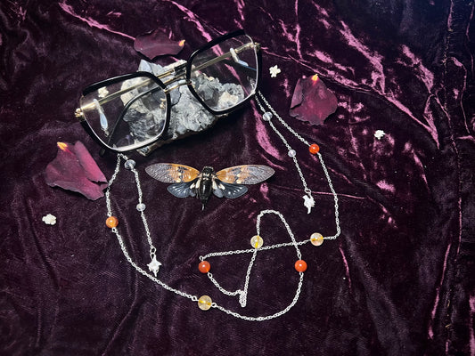 Ossian’s Gaze Genuine Stone glasses chains SGH