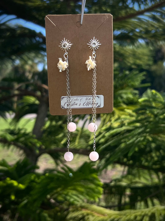 Celestia’s Offering Dangles in 9.25 Sterling Silver VEE Ethereal earrings