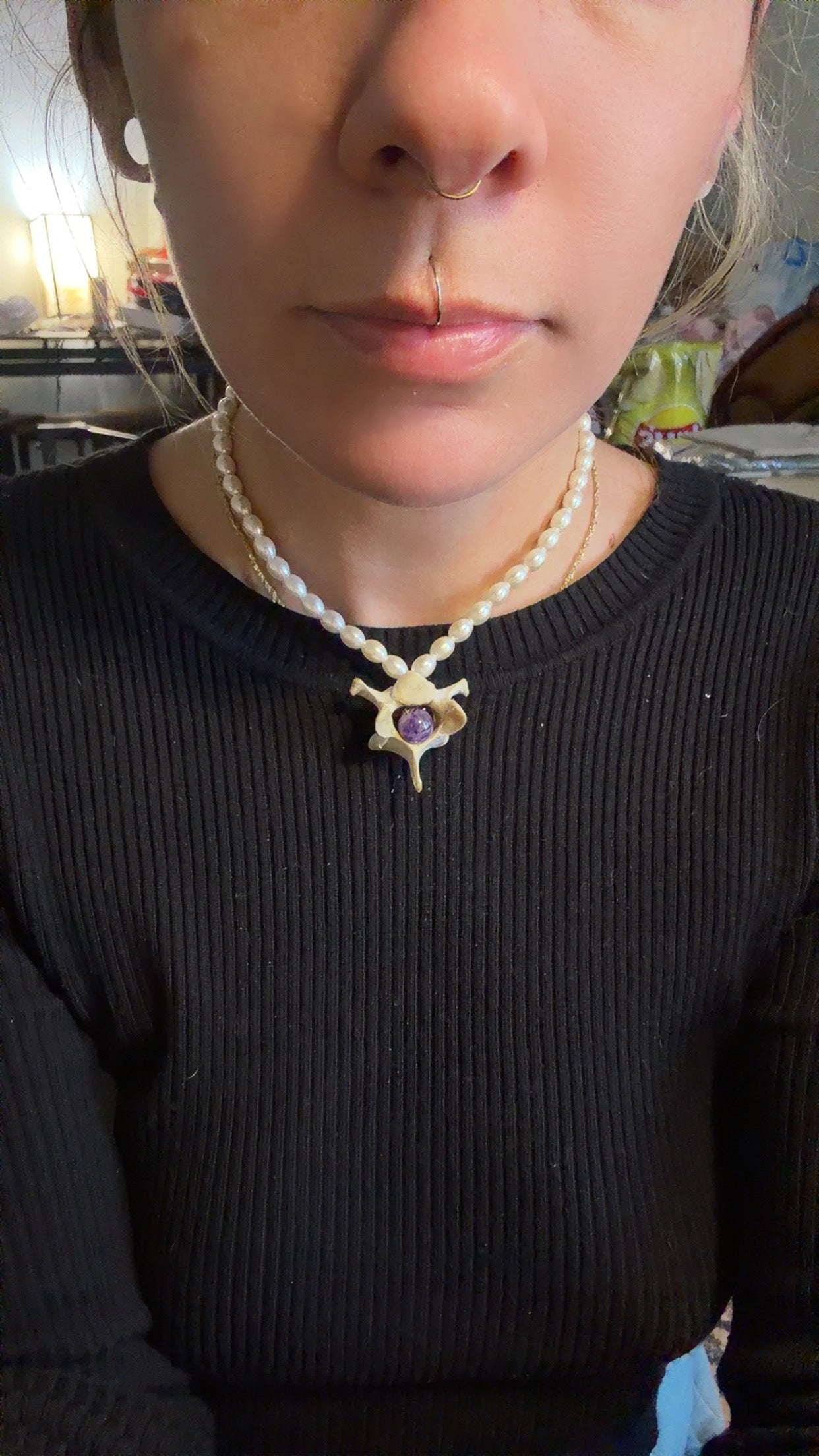 Pearls of the Violet Spine Chocker