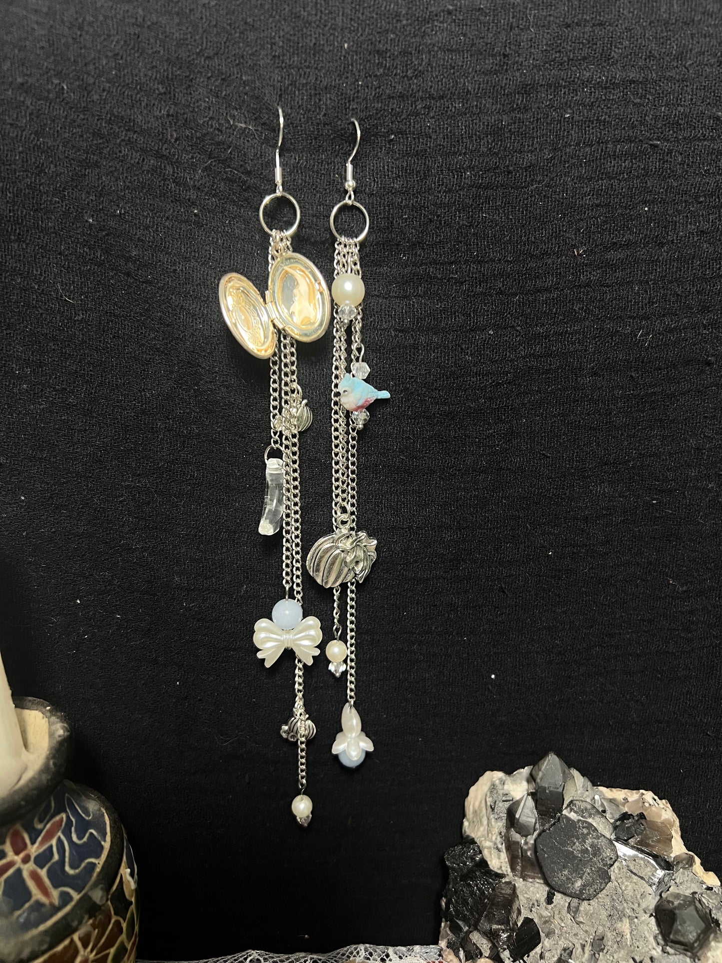 Midnight Wishes earrings ethereal dangles JBE FHC