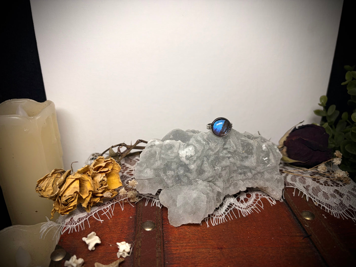 Real Butterfly Wing ring ethereal EMR