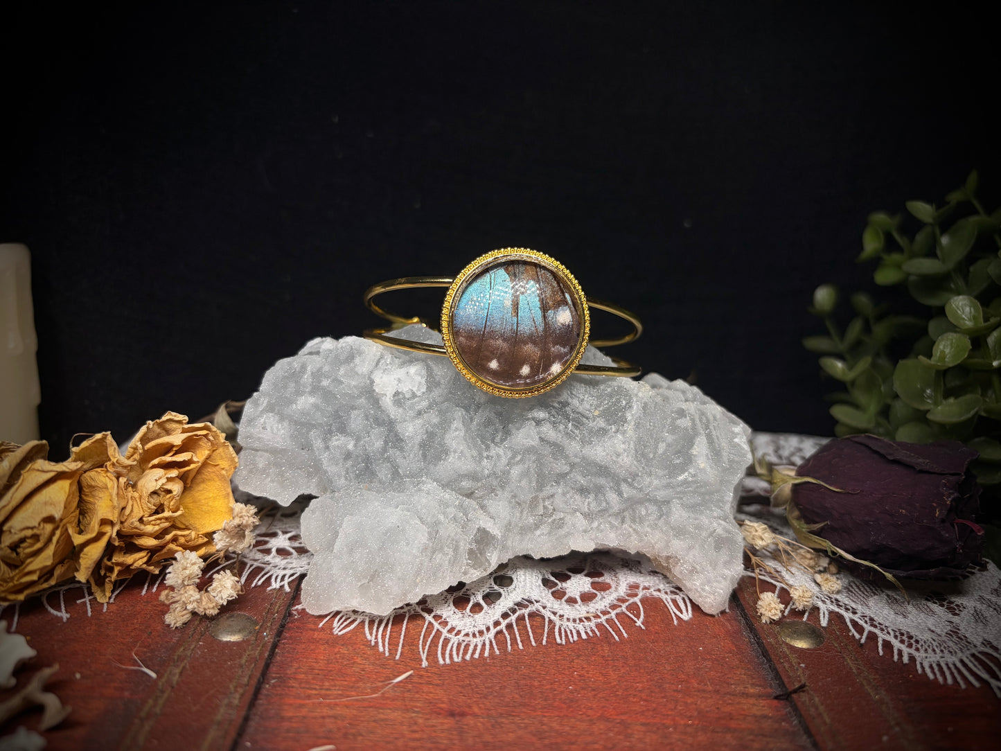 Real Butterfly Wing cuff ethereal