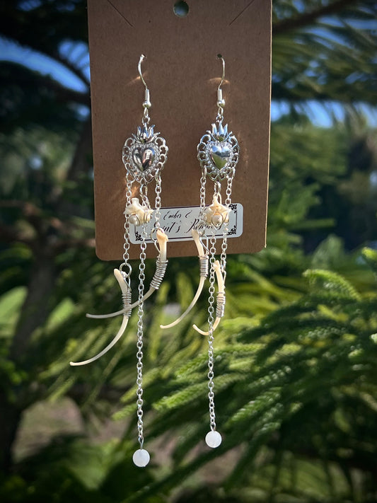 Saint’s Remains Dangles in 9.25 Sterling Silver VEE Ethereal earrings