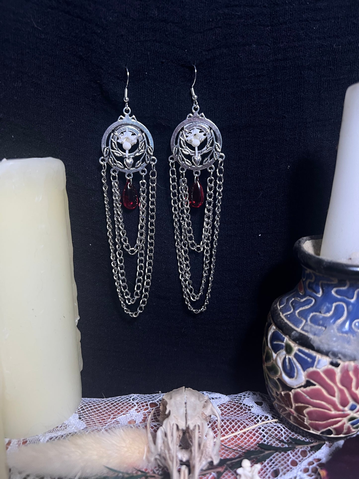 Blood & Lace MPC dangles Ethereal earrings