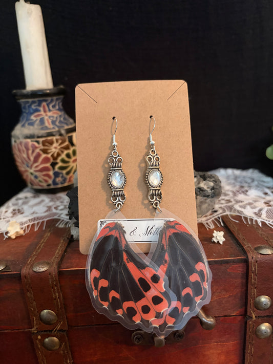Butterfly Wing earrings ethereal dangles BWE FHC