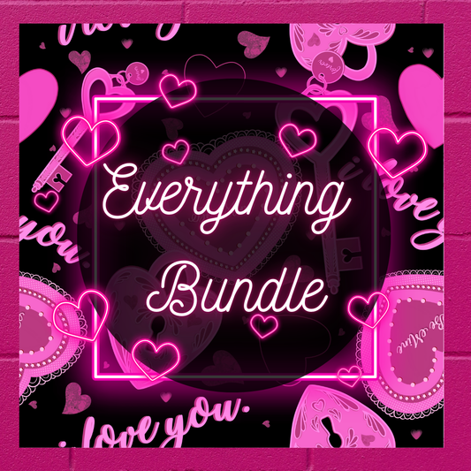 Valentines EVERYTHING BUNDLE seamless, coords & PNGs