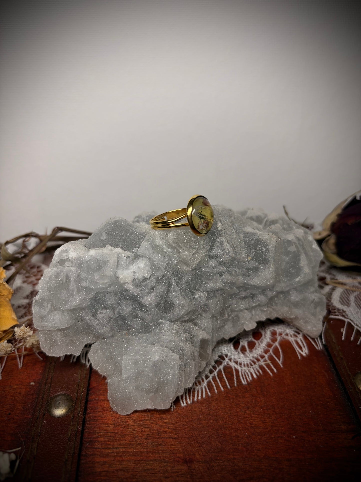 Real Butterfly Wing ring ethereal EMR